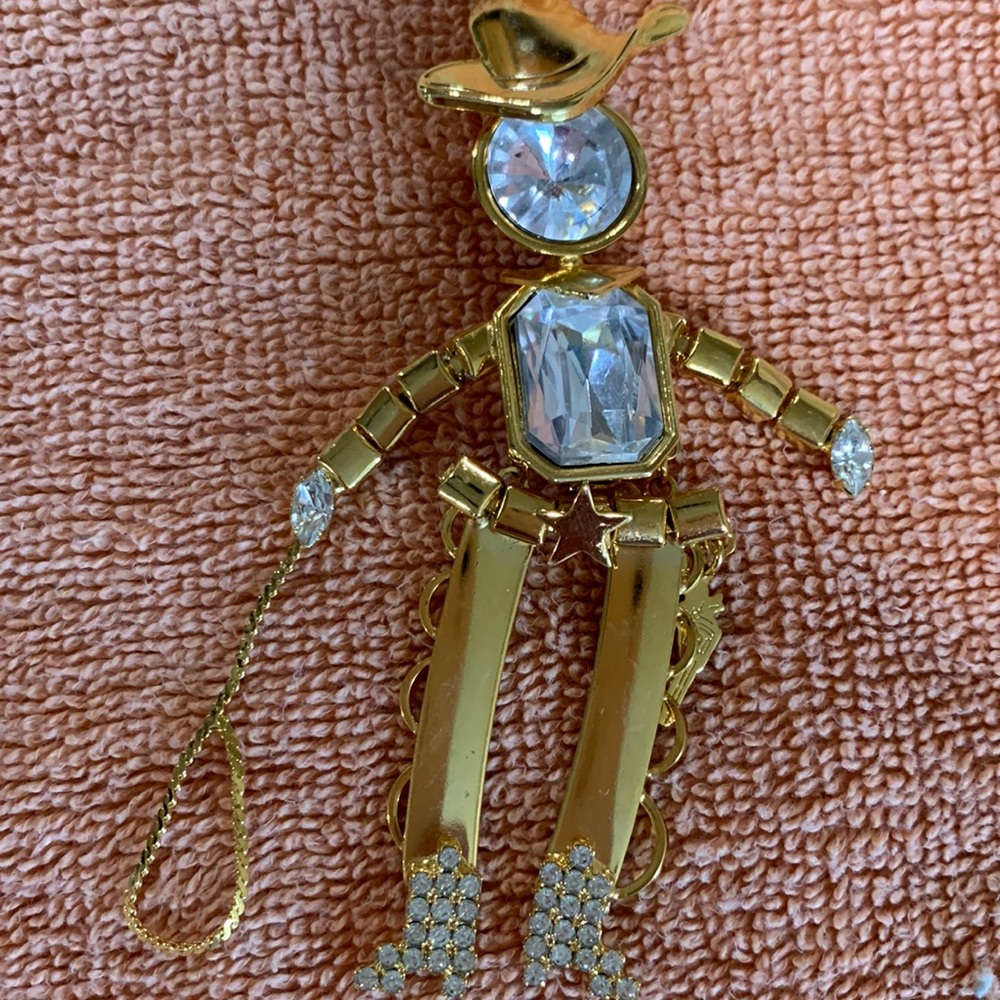 RHINESTONE COWBOY PIN